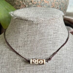 Grunge Bone Bead Choker